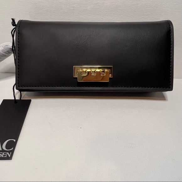 NWT ZAC Zac Posen Earthette Leather Wristlet Wallet - Picture 10 of 14